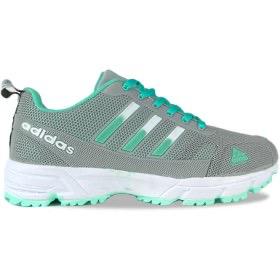 کتانی آدیداس ماراتن طوسی سبز زنانه